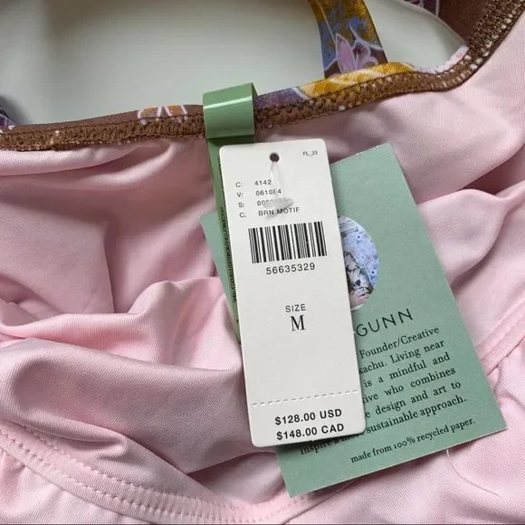 Alana Gunn Willandra Floral One Piece Swimsuit M - Picture 6 of 9